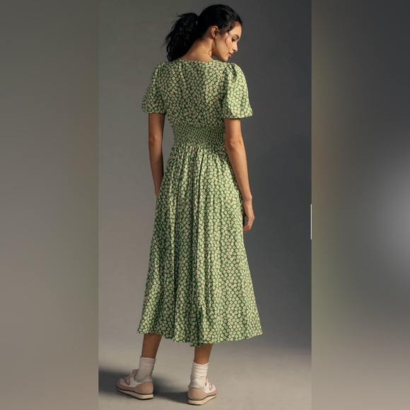 The Catalina Button-Front Dress  size 8  M Anthropologie - Picture 4 of 13